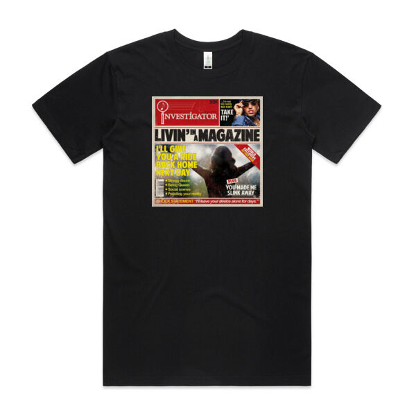 Livin' in a Magazine - Mens Staple Organic Tee Thumbnail