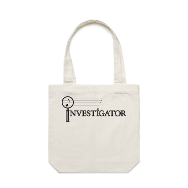 INVESTIGATOR Black - Carrie Tote Bag  Thumbnail