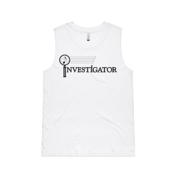 INVESTIGATOR Black - Womens Upside Tank Thumbnail