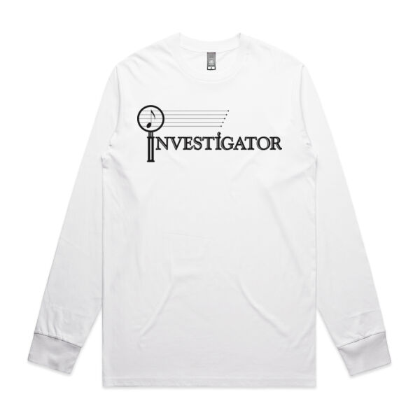 INVESTIGATOR Black - Mens Staple Longsleeve Tee Thumbnail