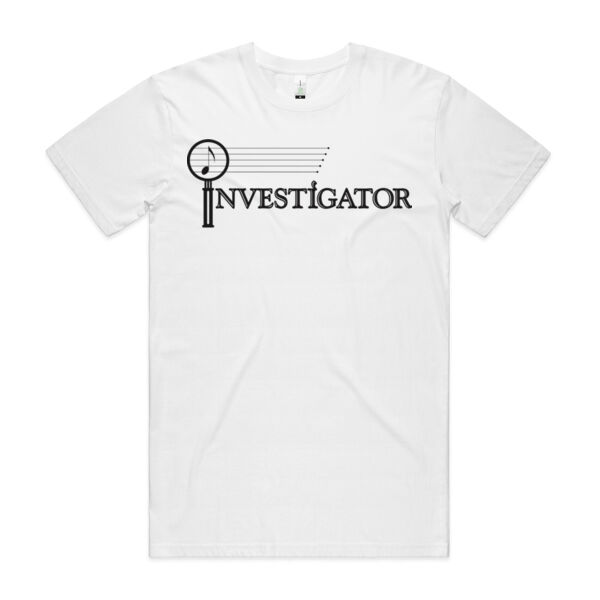 INVESTIGATOR Black - Mens Staple Organic Tee Thumbnail