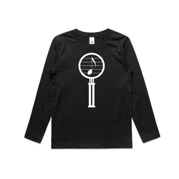 Magnifying Glass White - Kids Longsleeve Tee Thumbnail