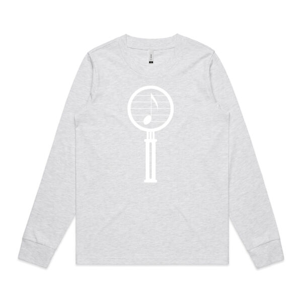 Magnifying Glass White - Womens Dice Longsleeve Tee Thumbnail