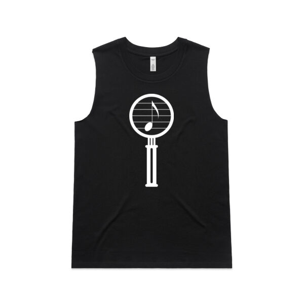 Magnifying Glass White - Womens Upside Tank Thumbnail