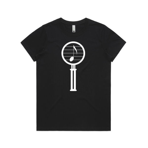 Magnifying Glass White - Womens Maple Organic Tee Thumbnail