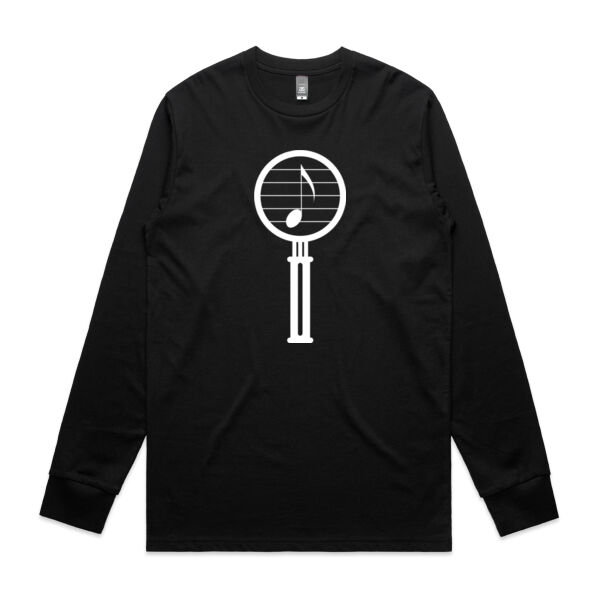 Magnifying Glass White - Mens Staple Longsleeve Tee Thumbnail
