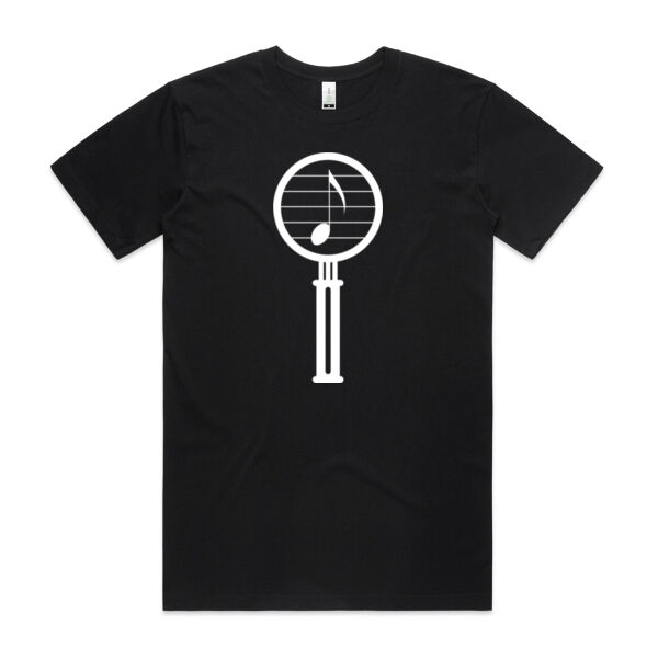 Magnifying Glass White - Mens Staple Organic Tee Thumbnail