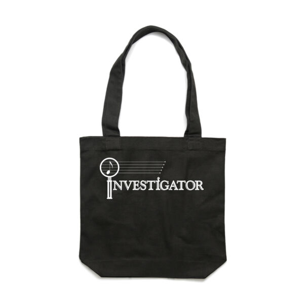 INVESTIGATOR White - Carrie Tote Bag  Thumbnail