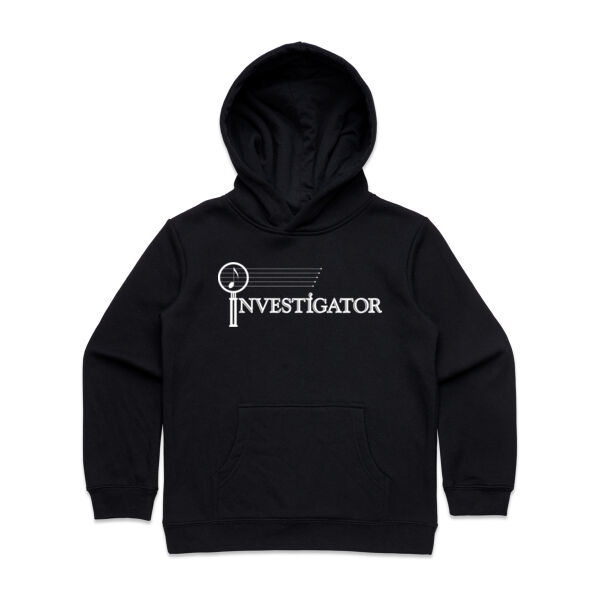 INVESTIGATOR White - Kids Supply Hoodie Thumbnail