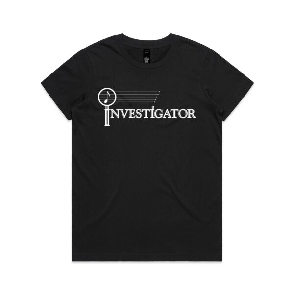 INVESTIGATOR White - Womens Maple Tee Thumbnail