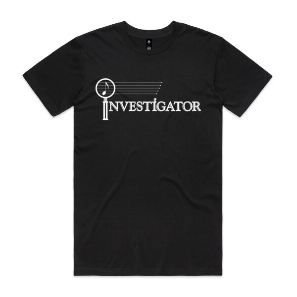INVESTIGATOR White - Mens Staple T shirt Thumbnail